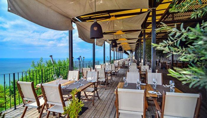 Happy Studio Sea View Topola Bagian luar foto