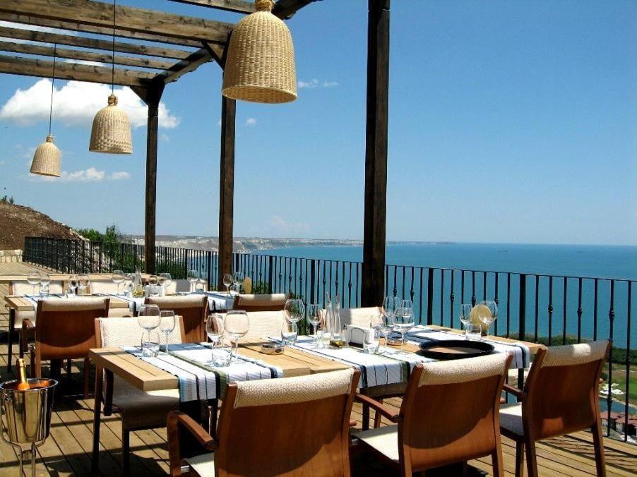 Happy Studio Sea View Topola Bagian luar foto